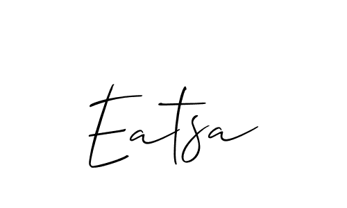 Eatsa stylish signature style. Best Handwritten Sign (Allison_Script) for my name. Handwritten Signature Collection Ideas for my name Eatsa. Eatsa signature style 2 images and pictures png