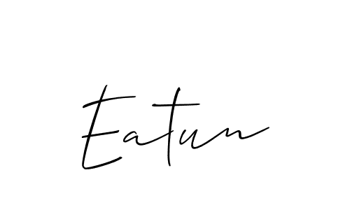 Make a beautiful signature design for name Eatun. Use this online signature maker to create a handwritten signature for free. Eatun signature style 2 images and pictures png