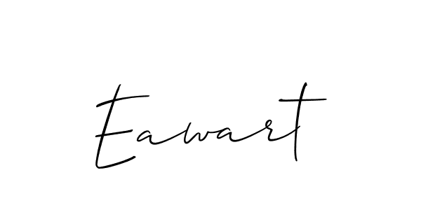 Create a beautiful signature design for name Eawart. With this signature (Allison_Script) fonts, you can make a handwritten signature for free. Eawart signature style 2 images and pictures png