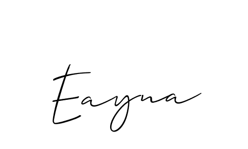 Eayna stylish signature style. Best Handwritten Sign (Allison_Script) for my name. Handwritten Signature Collection Ideas for my name Eayna. Eayna signature style 2 images and pictures png
