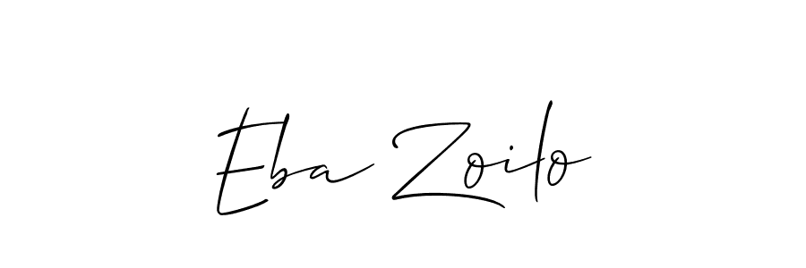 Eba Zoilo stylish signature style. Best Handwritten Sign (Allison_Script) for my name. Handwritten Signature Collection Ideas for my name Eba Zoilo. Eba Zoilo signature style 2 images and pictures png