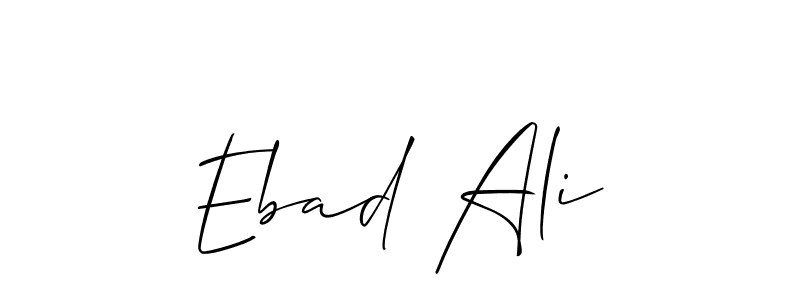 How to Draw Ebad Ali signature style? Allison_Script is a latest design signature styles for name Ebad Ali. Ebad Ali signature style 2 images and pictures png