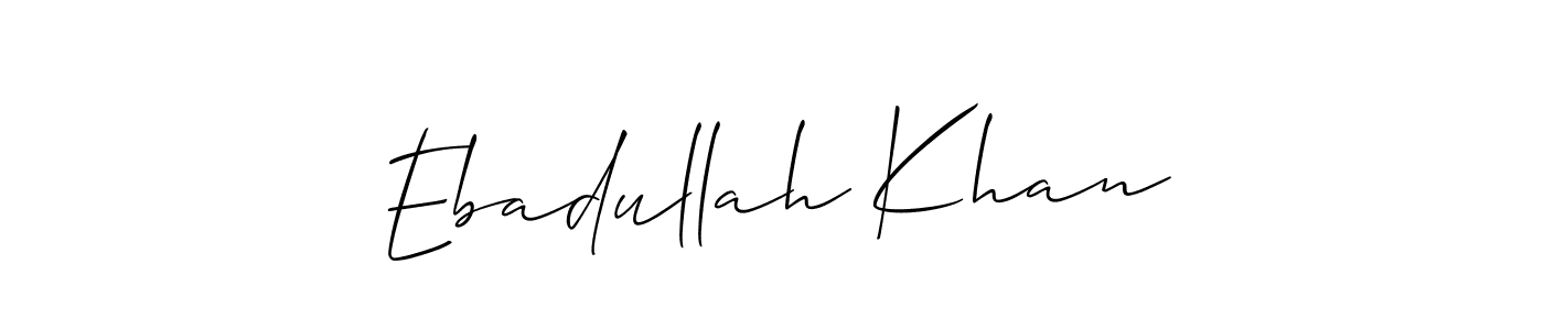 You can use this online signature creator to create a handwritten signature for the name Ebadullah Khan. This is the best online autograph maker. Ebadullah Khan signature style 2 images and pictures png