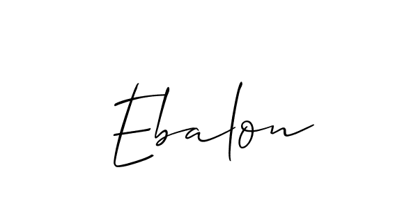 How to make Ebalon name signature. Use Allison_Script style for creating short signs online. This is the latest handwritten sign. Ebalon signature style 2 images and pictures png