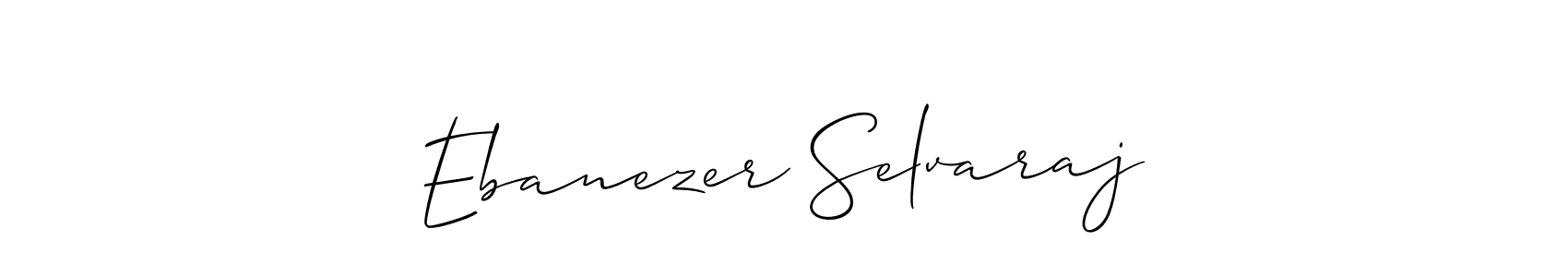 Make a short Ebanezer Selvaraj signature style. Manage your documents anywhere anytime using Allison_Script. Create and add eSignatures, submit forms, share and send files easily. Ebanezer Selvaraj signature style 2 images and pictures png