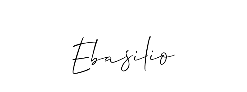 The best way (Allison_Script) to make a short signature is to pick only two or three words in your name. The name Ebasilio include a total of six letters. For converting this name. Ebasilio signature style 2 images and pictures png