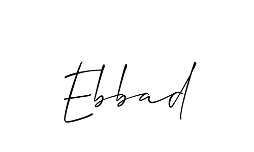 Best and Professional Signature Style for Ebbad. Allison_Script Best Signature Style Collection. Ebbad signature style 2 images and pictures png
