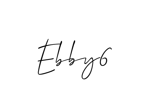 How to make Ebby6 signature? Allison_Script is a professional autograph style. Create handwritten signature for Ebby6 name. Ebby6 signature style 2 images and pictures png