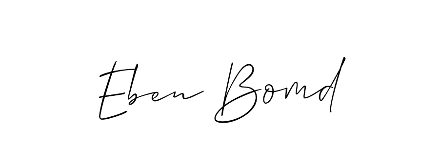 This is the best signature style for the Eben Bomd name. Also you like these signature font (Allison_Script). Mix name signature. Eben Bomd signature style 2 images and pictures png