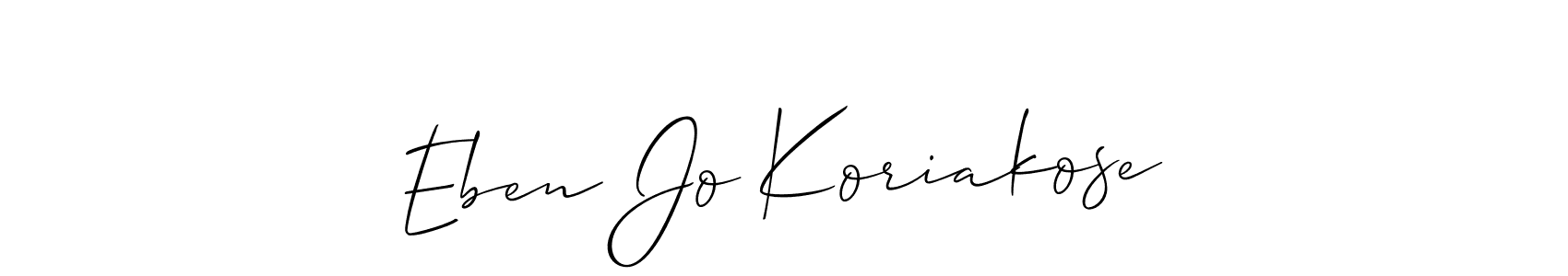 Here are the top 10 professional signature styles for the name Eben Jo Koriakose. These are the best autograph styles you can use for your name. Eben Jo Koriakose signature style 2 images and pictures png