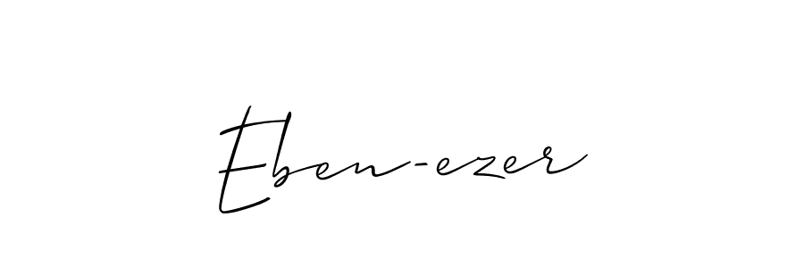 Once you've used our free online signature maker to create your best signature Allison_Script style, it's time to enjoy all of the benefits that Eben-ezer name signing documents. Eben-ezer signature style 2 images and pictures png
