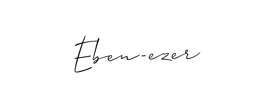 Create a beautiful signature design for name Eben-ezer. With this signature (Allison_Script) fonts, you can make a handwritten signature for free. Eben-ezer signature style 2 images and pictures png