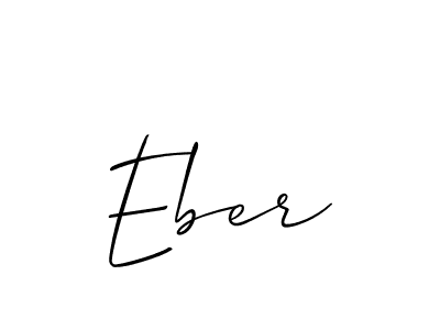 The best way (Allison_Script) to make a short signature is to pick only two or three words in your name. The name Eber include a total of six letters. For converting this name. Eber signature style 2 images and pictures png