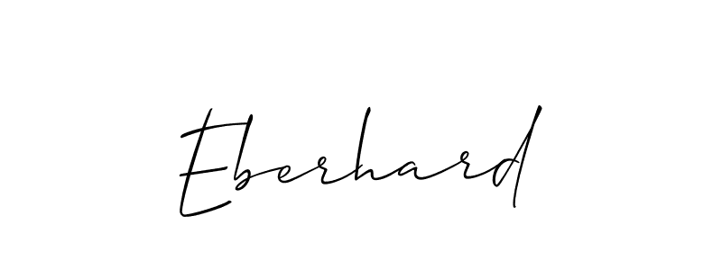 Design your own signature with our free online signature maker. With this signature software, you can create a handwritten (Allison_Script) signature for name Eberhard. Eberhard signature style 2 images and pictures png