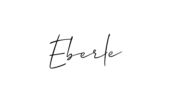 Eberle stylish signature style. Best Handwritten Sign (Allison_Script) for my name. Handwritten Signature Collection Ideas for my name Eberle. Eberle signature style 2 images and pictures png