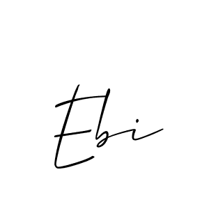 How to Draw Ebi signature style? Allison_Script is a latest design signature styles for name Ebi. Ebi signature style 2 images and pictures png