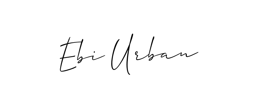 You can use this online signature creator to create a handwritten signature for the name Ebi Urban. This is the best online autograph maker. Ebi Urban signature style 2 images and pictures png