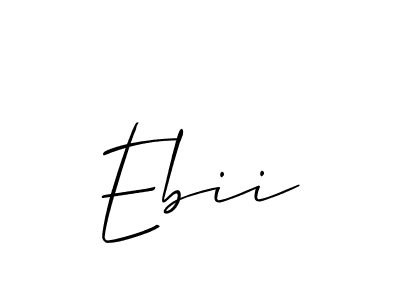 Best and Professional Signature Style for Ebii. Allison_Script Best Signature Style Collection. Ebii signature style 2 images and pictures png