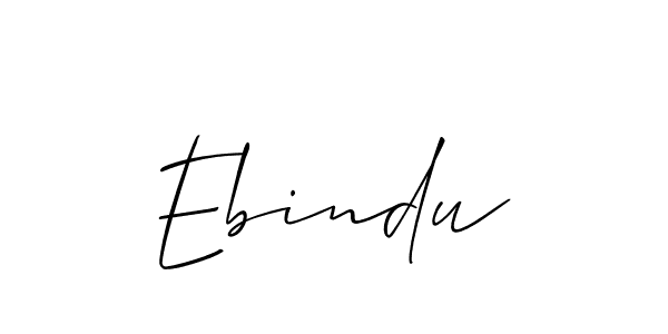 Once you've used our free online signature maker to create your best signature Allison_Script style, it's time to enjoy all of the benefits that Ebindu name signing documents. Ebindu signature style 2 images and pictures png