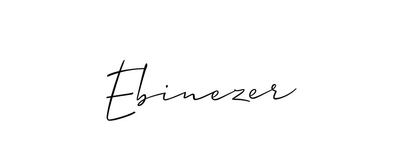 How to make Ebinezer signature? Allison_Script is a professional autograph style. Create handwritten signature for Ebinezer name. Ebinezer signature style 2 images and pictures png