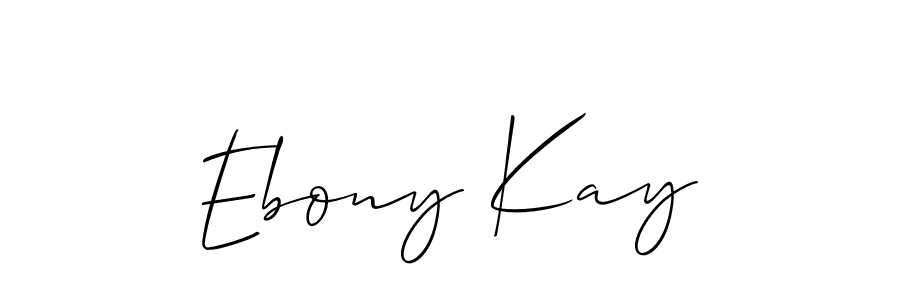 if you are searching for the best signature style for your name Ebony Kay. so please give up your signature search. here we have designed multiple signature styles  using Allison_Script. Ebony Kay signature style 2 images and pictures png