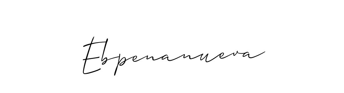 Make a short Ebpenanueva signature style. Manage your documents anywhere anytime using Allison_Script. Create and add eSignatures, submit forms, share and send files easily. Ebpenanueva signature style 2 images and pictures png