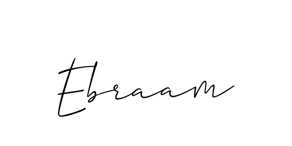 Allison_Script is a professional signature style that is perfect for those who want to add a touch of class to their signature. It is also a great choice for those who want to make their signature more unique. Get Ebraam name to fancy signature for free. Ebraam signature style 2 images and pictures png