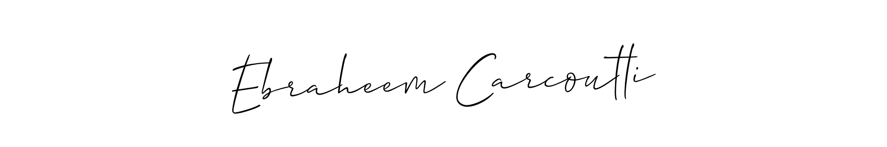 Also You can easily find your signature by using the search form. We will create Ebraheem Carcoutli name handwritten signature images for you free of cost using Allison_Script sign style. Ebraheem Carcoutli signature style 2 images and pictures png