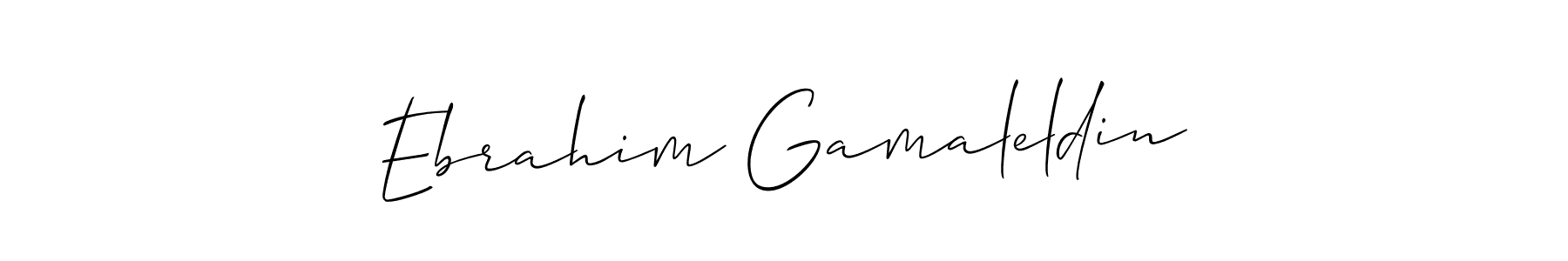 This is the best signature style for the Ebrahim Gamaleldin name. Also you like these signature font (Allison_Script). Mix name signature. Ebrahim Gamaleldin signature style 2 images and pictures png