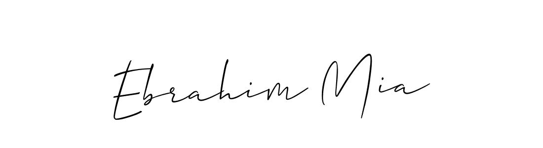 How to Draw Ebrahim Mia signature style? Allison_Script is a latest design signature styles for name Ebrahim Mia. Ebrahim Mia signature style 2 images and pictures png