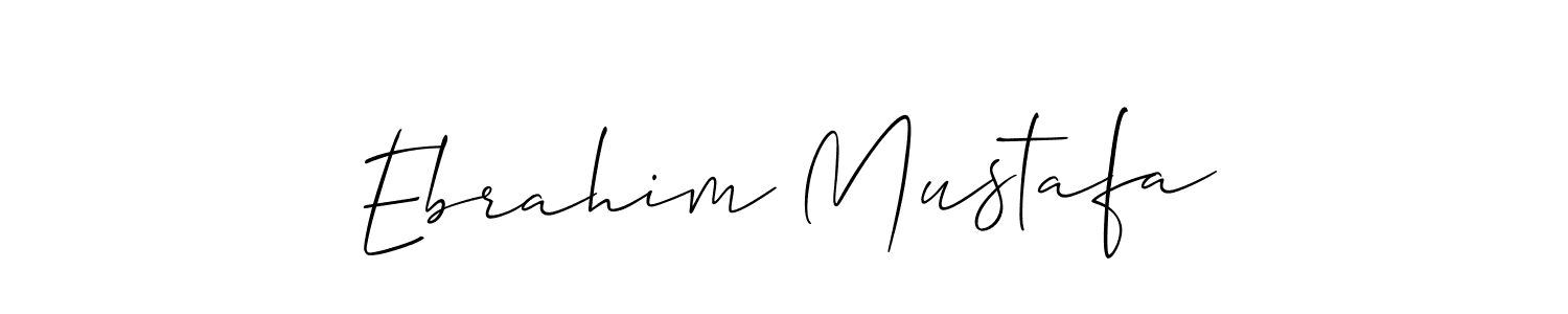 You should practise on your own different ways (Allison_Script) to write your name (Ebrahim Mustafa) in signature. don't let someone else do it for you. Ebrahim Mustafa signature style 2 images and pictures png
