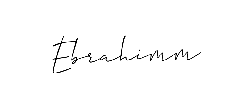 Best and Professional Signature Style for Ebrahimm. Allison_Script Best Signature Style Collection. Ebrahimm signature style 2 images and pictures png