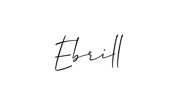 Create a beautiful signature design for name Ebrill. With this signature (Allison_Script) fonts, you can make a handwritten signature for free. Ebrill signature style 2 images and pictures png