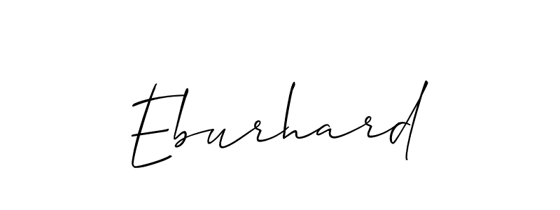 Eburhard stylish signature style. Best Handwritten Sign (Allison_Script) for my name. Handwritten Signature Collection Ideas for my name Eburhard. Eburhard signature style 2 images and pictures png