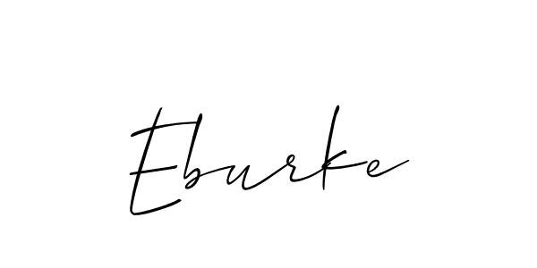 It looks lik you need a new signature style for name Eburke. Design unique handwritten (Allison_Script) signature with our free signature maker in just a few clicks. Eburke signature style 2 images and pictures png