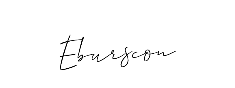 This is the best signature style for the Eburscon name. Also you like these signature font (Allison_Script). Mix name signature. Eburscon signature style 2 images and pictures png