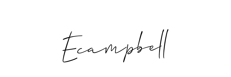Best and Professional Signature Style for Ecampbell. Allison_Script Best Signature Style Collection. Ecampbell signature style 2 images and pictures png