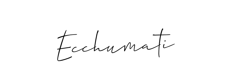 Make a short Ecchumati signature style. Manage your documents anywhere anytime using Allison_Script. Create and add eSignatures, submit forms, share and send files easily. Ecchumati signature style 2 images and pictures png