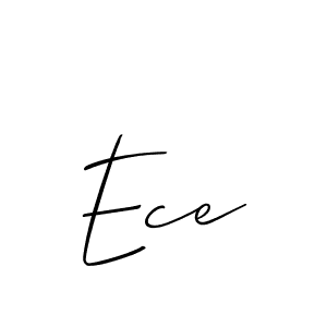 Also we have Ece name is the best signature style. Create professional handwritten signature collection using Allison_Script autograph style. Ece signature style 2 images and pictures png