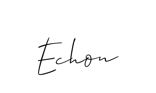 It looks lik you need a new signature style for name Echon. Design unique handwritten (Allison_Script) signature with our free signature maker in just a few clicks. Echon signature style 2 images and pictures png