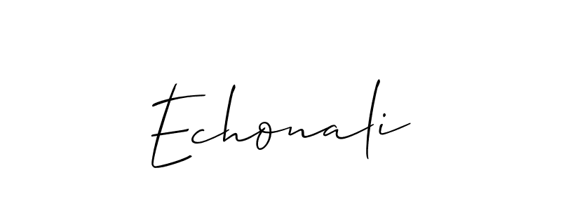 Design your own signature with our free online signature maker. With this signature software, you can create a handwritten (Allison_Script) signature for name Echonali. Echonali signature style 2 images and pictures png