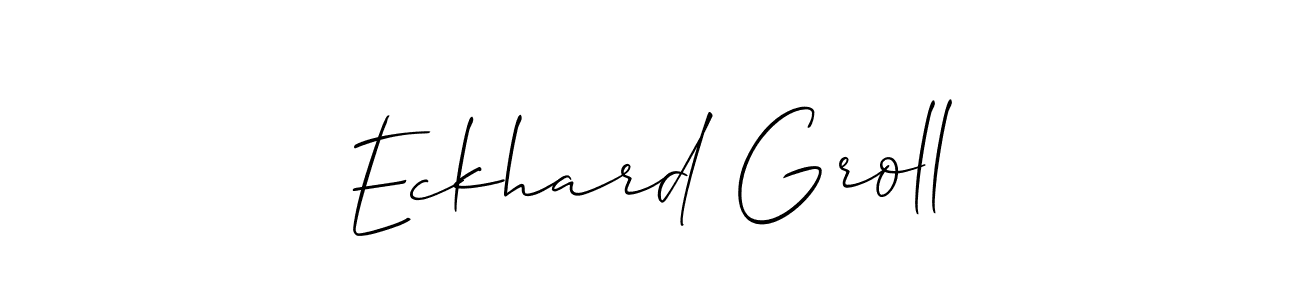 How to make Eckhard Groll name signature. Use Allison_Script style for creating short signs online. This is the latest handwritten sign. Eckhard Groll signature style 2 images and pictures png