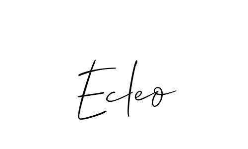 Allison_Script is a professional signature style that is perfect for those who want to add a touch of class to their signature. It is also a great choice for those who want to make their signature more unique. Get Ecleo name to fancy signature for free. Ecleo signature style 2 images and pictures png