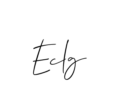 Make a short Eclg signature style. Manage your documents anywhere anytime using Allison_Script. Create and add eSignatures, submit forms, share and send files easily. Eclg signature style 2 images and pictures png