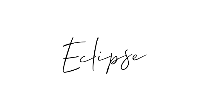 You should practise on your own different ways (Allison_Script) to write your name (Eclipse) in signature. don't let someone else do it for you. Eclipse signature style 2 images and pictures png