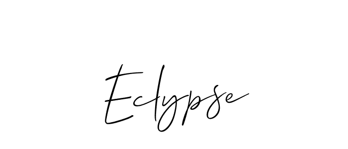 Design your own signature with our free online signature maker. With this signature software, you can create a handwritten (Allison_Script) signature for name Eclypse. Eclypse signature style 2 images and pictures png
