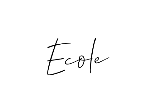 How to make Ecole name signature. Use Allison_Script style for creating short signs online. This is the latest handwritten sign. Ecole signature style 2 images and pictures png