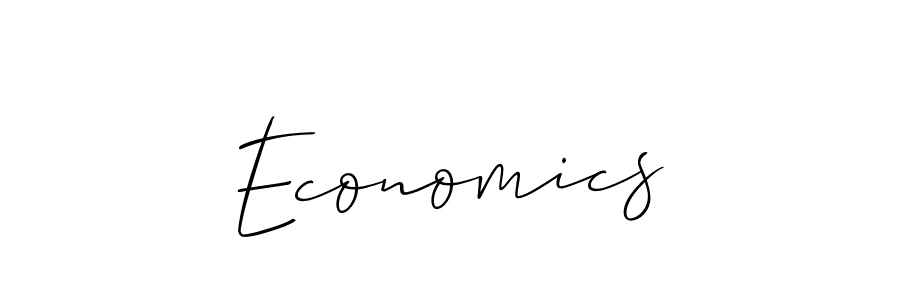 Economics stylish signature style. Best Handwritten Sign (Allison_Script) for my name. Handwritten Signature Collection Ideas for my name Economics. Economics signature style 2 images and pictures png