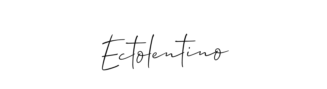 Also we have Ectolentino name is the best signature style. Create professional handwritten signature collection using Allison_Script autograph style. Ectolentino signature style 2 images and pictures png
