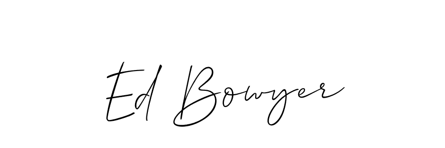 Make a beautiful signature design for name Ed Bowyer. With this signature (Allison_Script) style, you can create a handwritten signature for free. Ed Bowyer signature style 2 images and pictures png